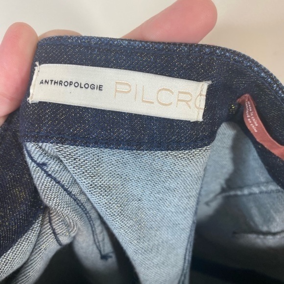 Anthropologie Pilcro High Rise Denim Legging Shimmer Size 30 OB1218692. - Picture 3 of 6